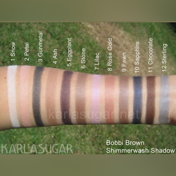 GUNMETAL (#3) Shimmer Wash Bobbi Brown Discontinued Eyeshadow - Picture 7 of 14